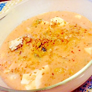 キムチと豆乳の冷たいスープ